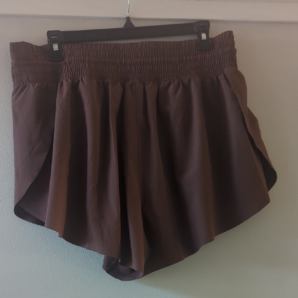 Abercrombie & Fitch Dark Brown Athletic Shorts - Picture 2 of 3
